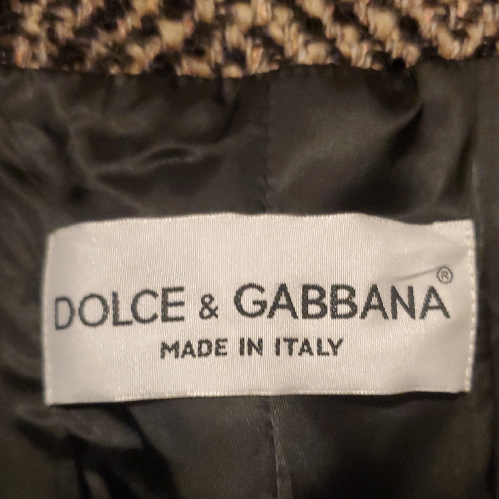 Dolce & Gabbana Women's Wool Mohair Lined Pea Coat EU Size 42 (US Size 10) - Picture 3 of 16
